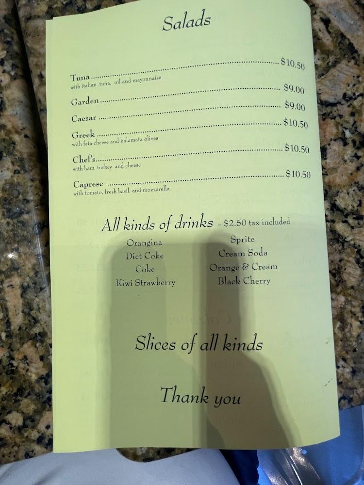 Pinocchio Pizzeria Menu image 3